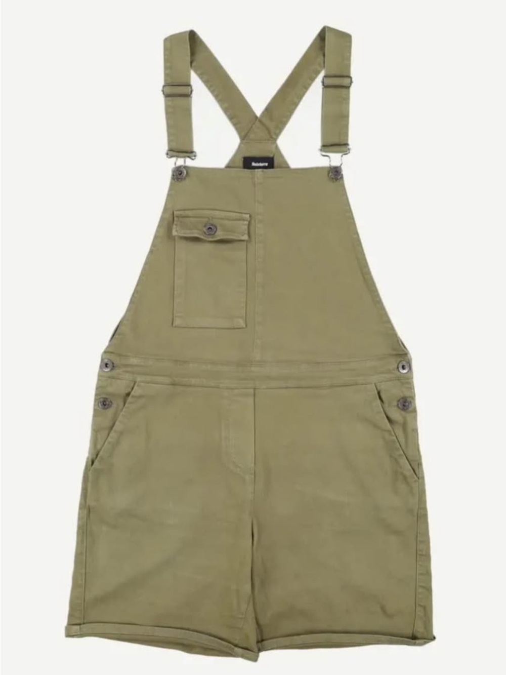 Finisterre Olive Green Cotton Short Overalls
